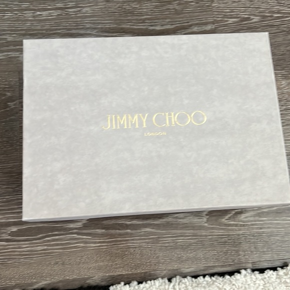 Jimmy Choo Rudy Suede And Patent Platform Pumps In Navy - Picture 7 of 9